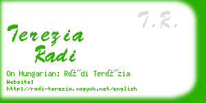 terezia radi business card